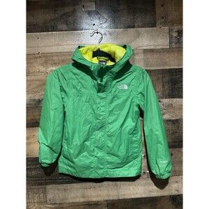 North Face Green Jacket Kids Youth S (7/8) Rain Jacket